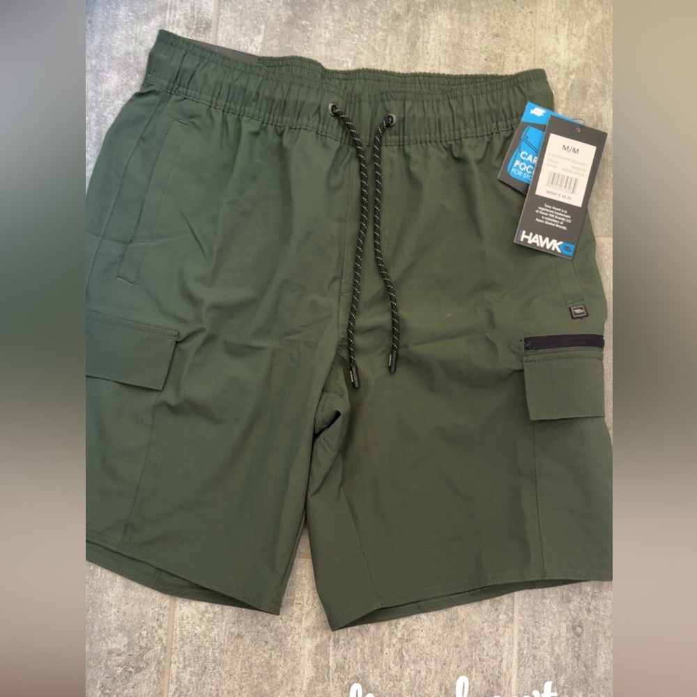 Tony Hawk Men's Olive Cargo Shorts